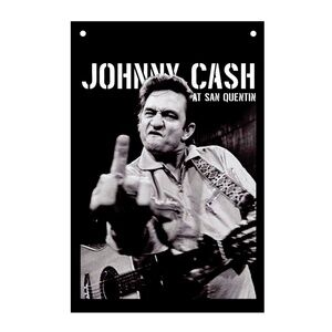 Johnny Cash Metal Aluminum Sign 8"x10"